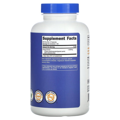 Nutricost, Cissus, 240 Capsules (600 mg per Capsule)