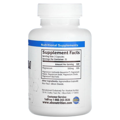 Absolute Nutrition, Magnesium Complex, 60 Capsules (250 mg per Capsule)