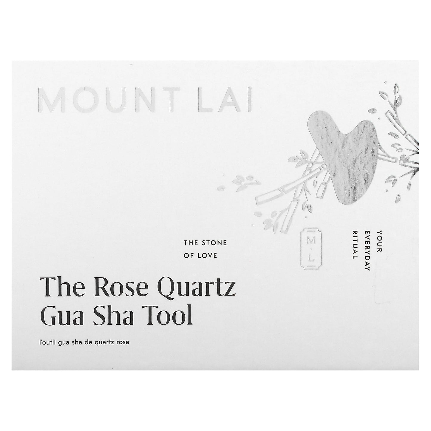 Mount Lai, The Rose Quartz Gua Sha Tool, 1 Tool