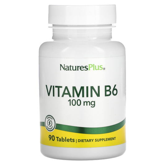 NaturesPlus, Vitamin B-6, 100 mg, 90 Tablets