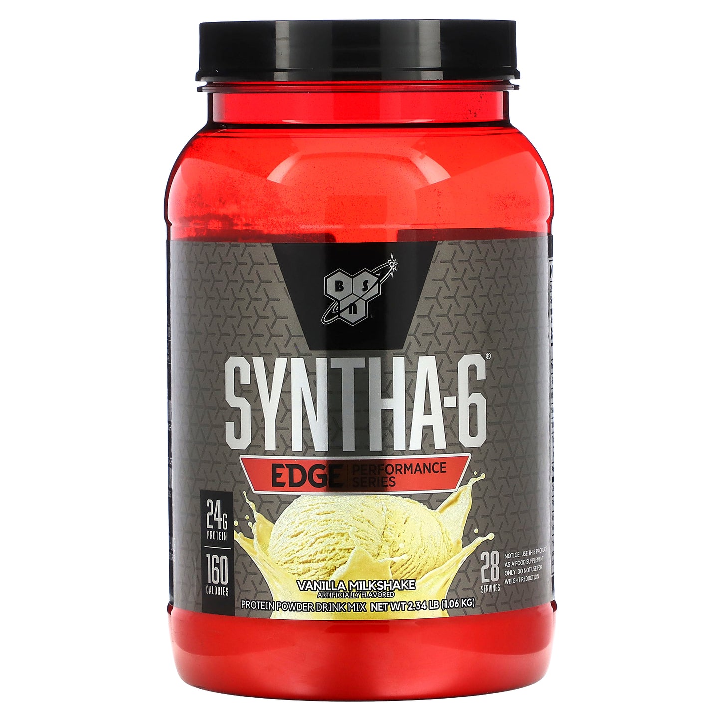 BSN, Syntha-6 Edge®, Protein Powder Drink Mix, Vanilla Milkshake, 2.34 lb (1.06 kg)