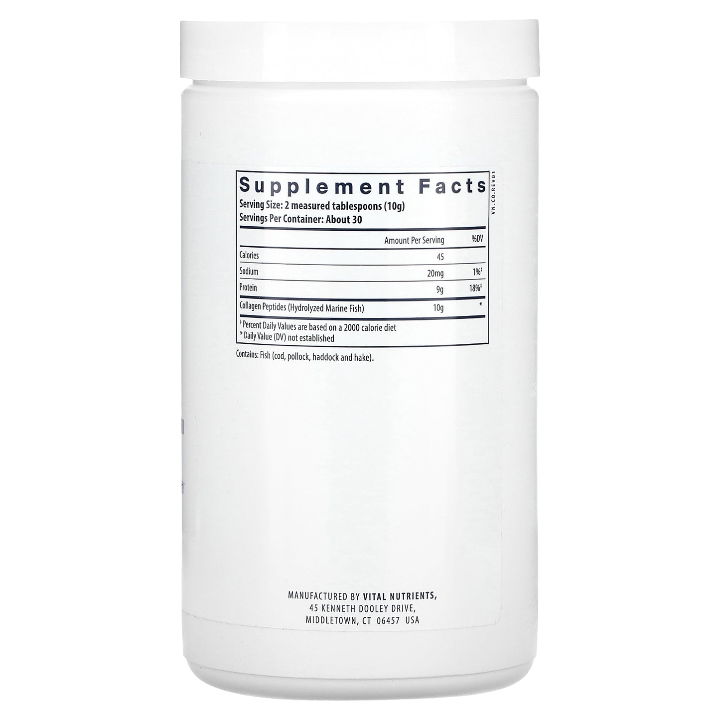 Vital Nutrients, Marine Collagen Wild-Caught, Type I & III, 10.58 oz (300 g)