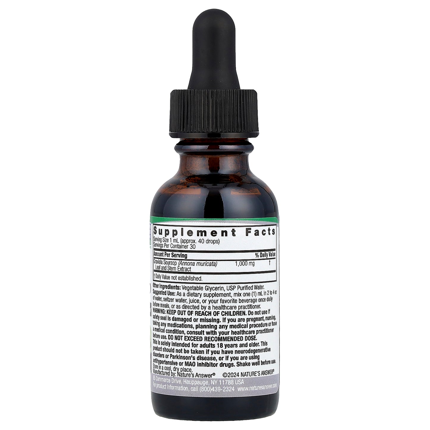 Nature's Answer, Graviola Soursop , 1,000 mg, 1 fl oz (30 ml)