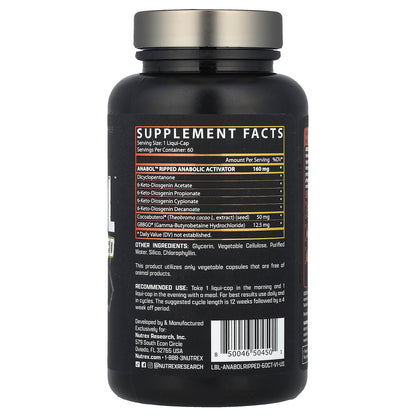 Nutrex Research, Anabol™ Ripped, 60 Liqui-Caps