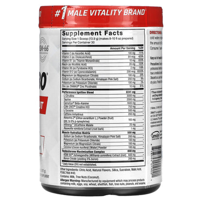 Force Factor, Test X180® Pre-Workout, Fruit Punch, 14.7 oz (417 g)