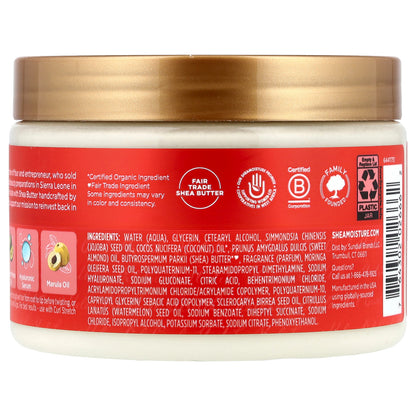 SheaMoisture, Curl Stretch Multi-Tasking Volume Cream, For Type 4 Hair, Kalahari Melon Oil, 11 fl oz (325 ml)