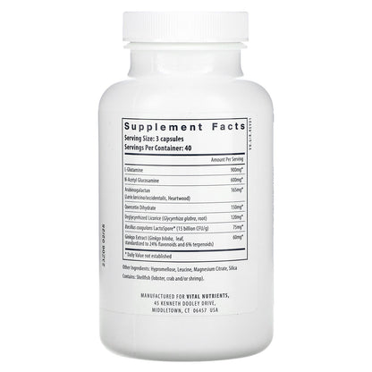 Vital Nutrients, GI Repair Nutrients, 120 Capsules