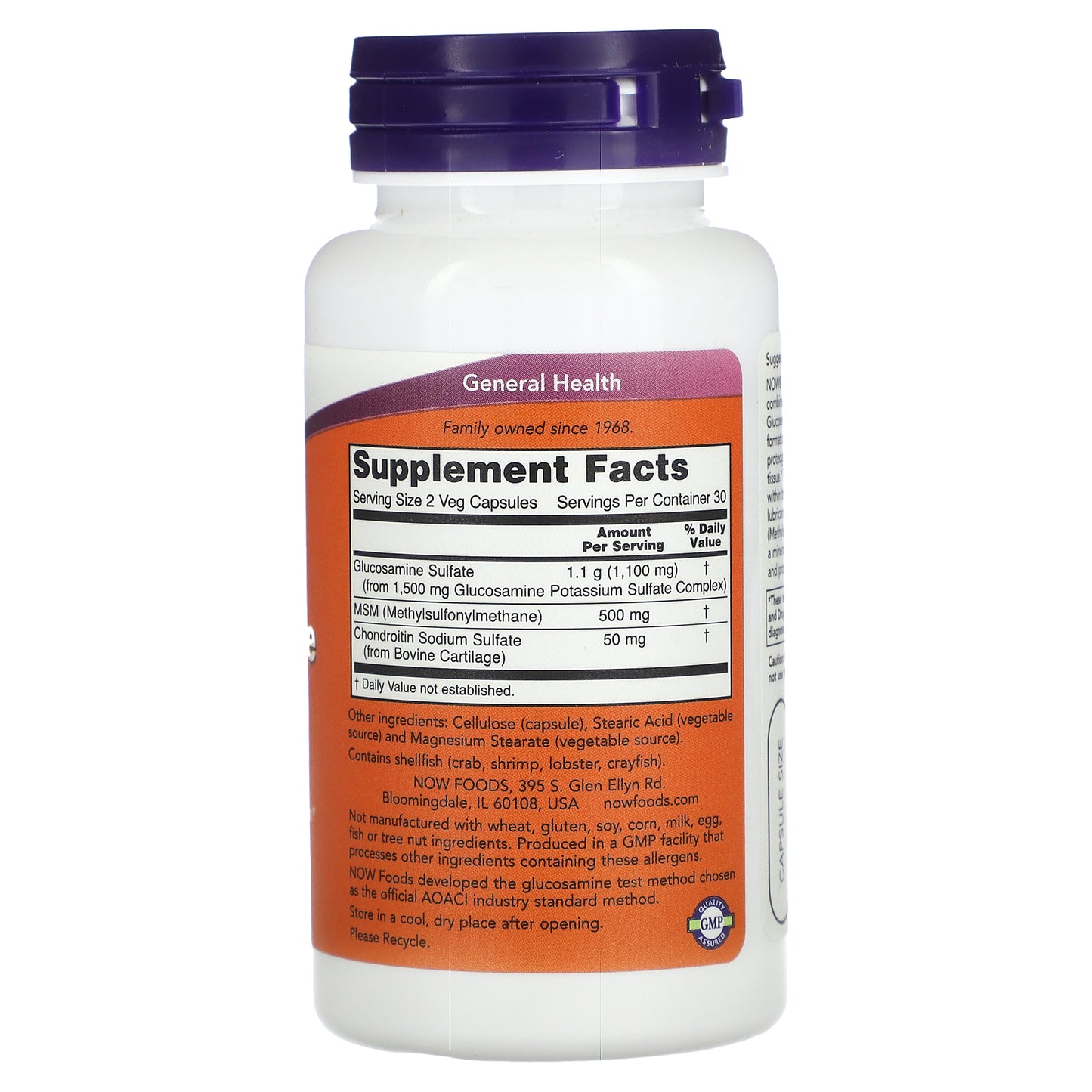 NOW Foods, Glucosamine & MSM, 60 Veg Capsules