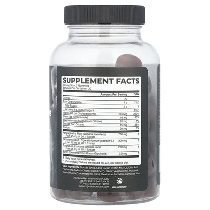 Nobi Nutrition, Premium Testosterone Gummies, 60 Gummies