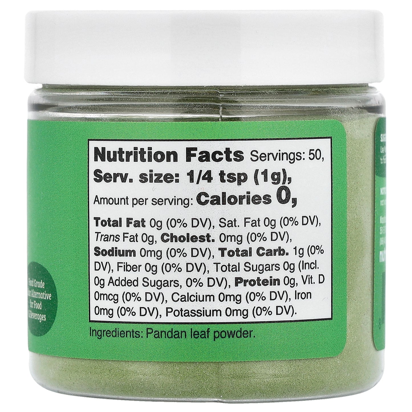 Nutricost, Nutricolor™, Green Pandan Leaf, 1.8 oz (50 g)