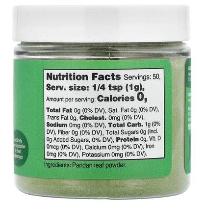 Nutricost, Nutricolor™, Green Pandan Leaf, 1.8 oz (50 g)