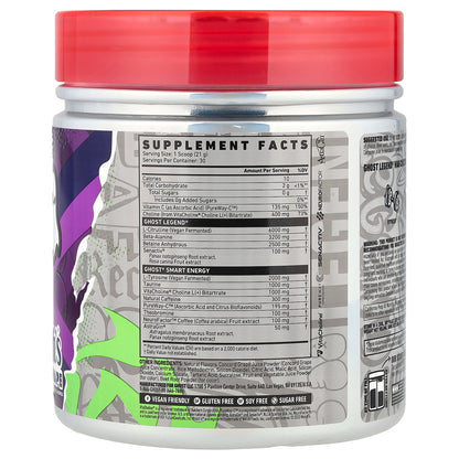 Ghost, Legend® Pre-Workout, Welch's® Grape, 22.2 oz (630 g)
