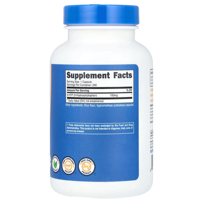 Nutricost, 5-HTP , 100 mg, 240 Capsules