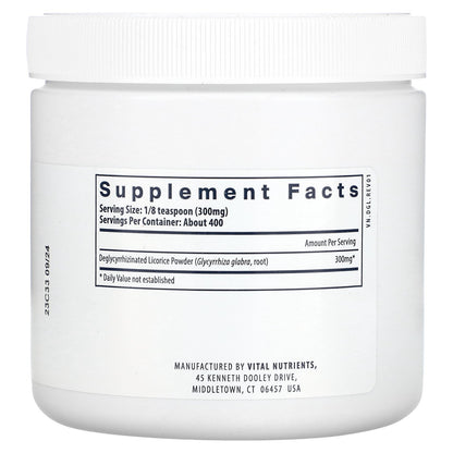 Vital Nutrients, DGL Powder, 4 oz (120 g)