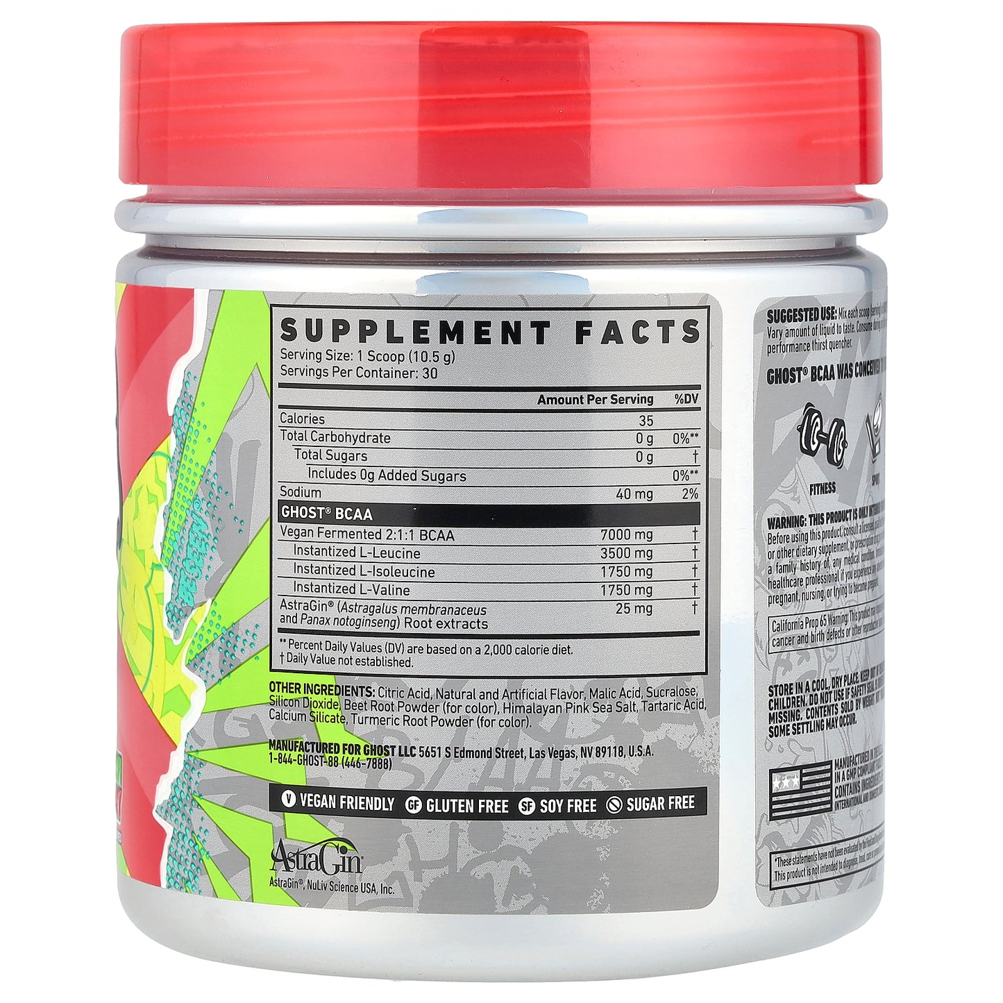 Ghost, BCAA, Kiwi Strawberry, 11.1 oz (315 g)