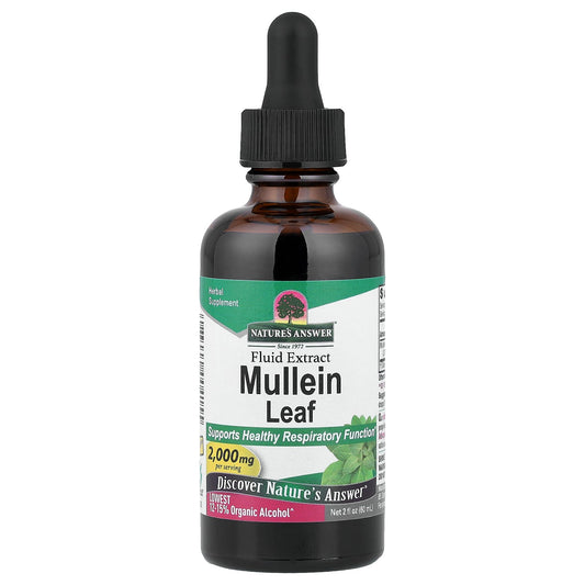 Nature's Answer, Mullein Leaf Fluid Extract, 2 fl oz (60 ml)