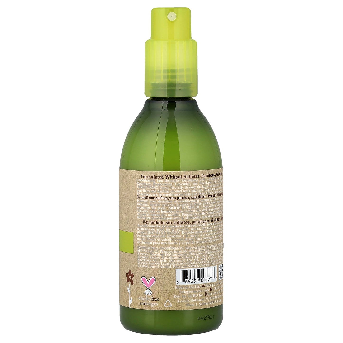 Little Green, Lice Repel Detangling Spray, 8 fl oz (240 ml)