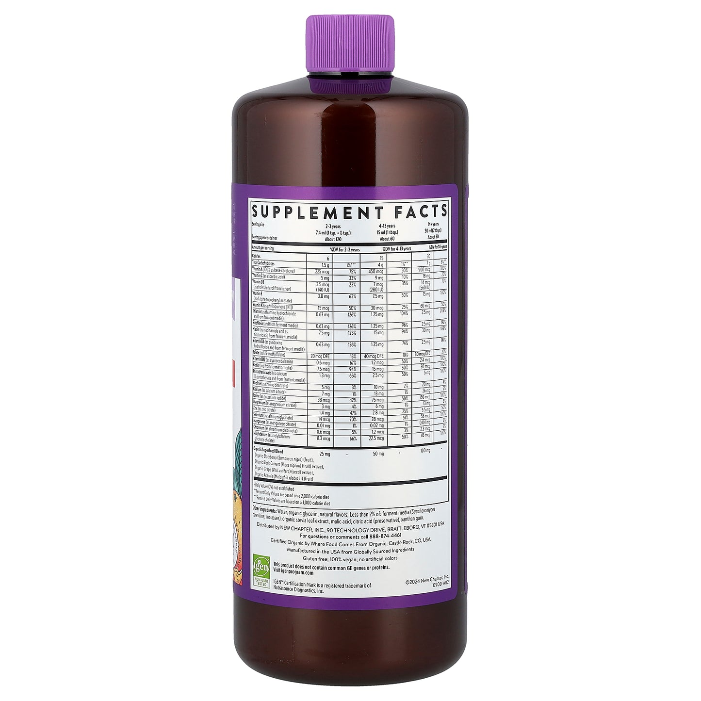 New Chapter, Liquid Multivitamin, Orange Mango, 30 fl oz (887 ml)