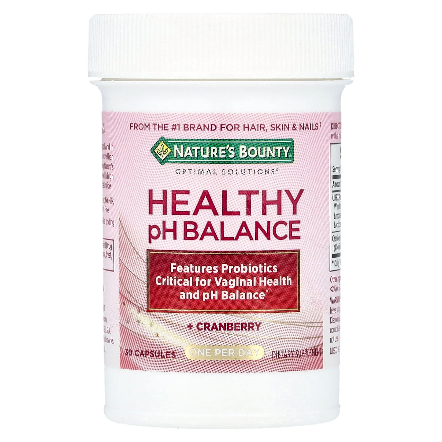 Nature's Bounty, Healthy pH Balance + Cranberry, 30 Capsules