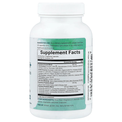 Micro Ingredients, Super Enzymes+, 240 Vegetarian Capsules