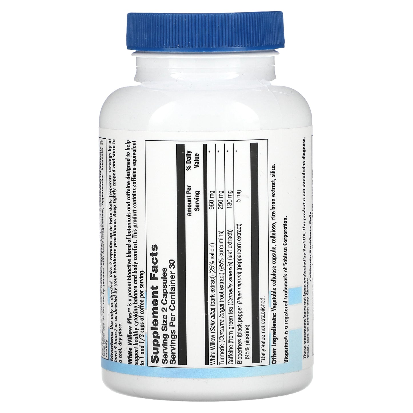 Nutra BioGenesis, White Willow Plus, 60 Capsules