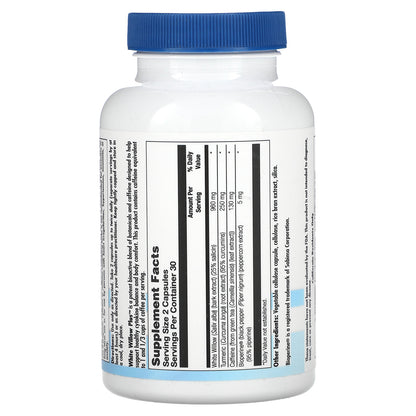 Nutra BioGenesis, White Willow Plus, 60 Capsules