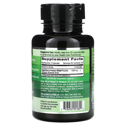 Emerald Laboratories, Acai Berry, 60 Vegetable Caps (500 mg per Capsule)