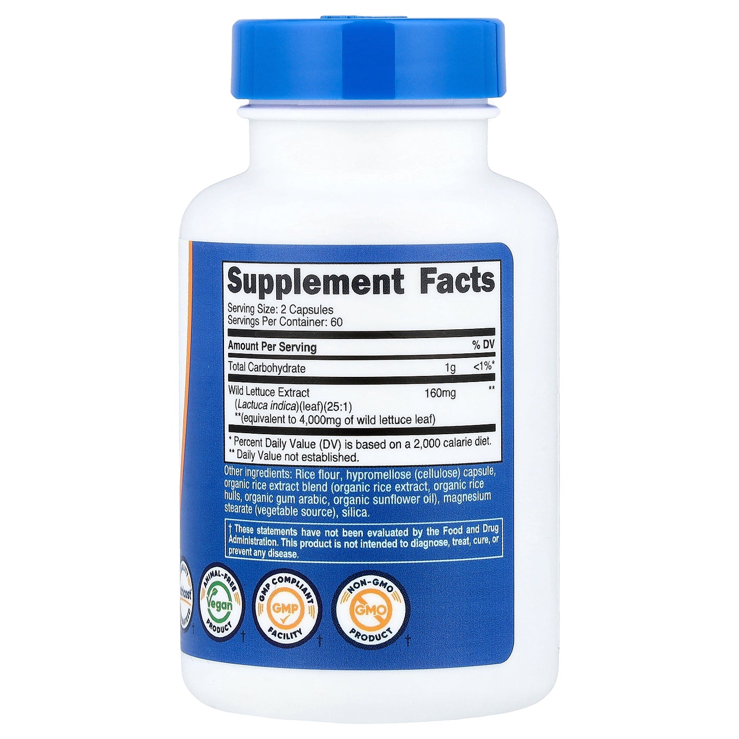 Nutricost, Wild Lettuce, 120 Capsules (80 mg per Capsule)