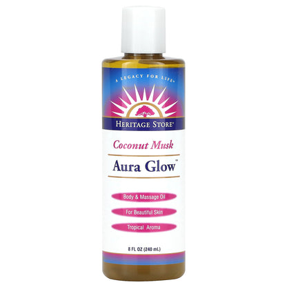 Heritage Store, Aura Glow, Coconut Musk, 8 fl oz (240 ml)