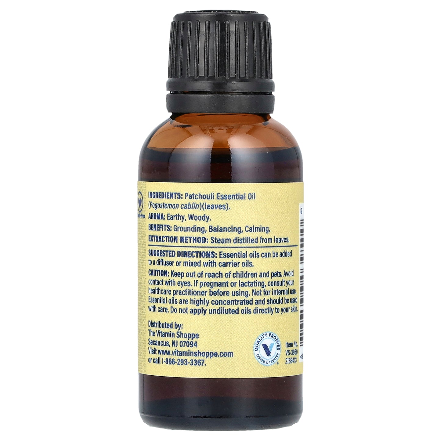 The Vitamin Shoppe, 100% Pure Essential Oil, Patchouli , 1 fl oz (30 ml)