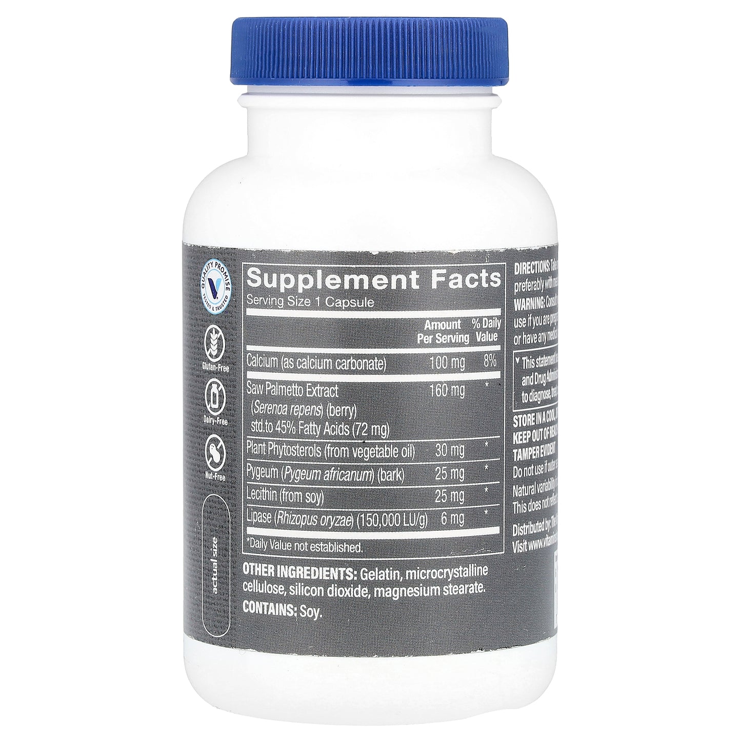 The Vitamin Shoppe, Saw Palmetto & Pygeum Complex With Plant Sterols, 120 Capsules