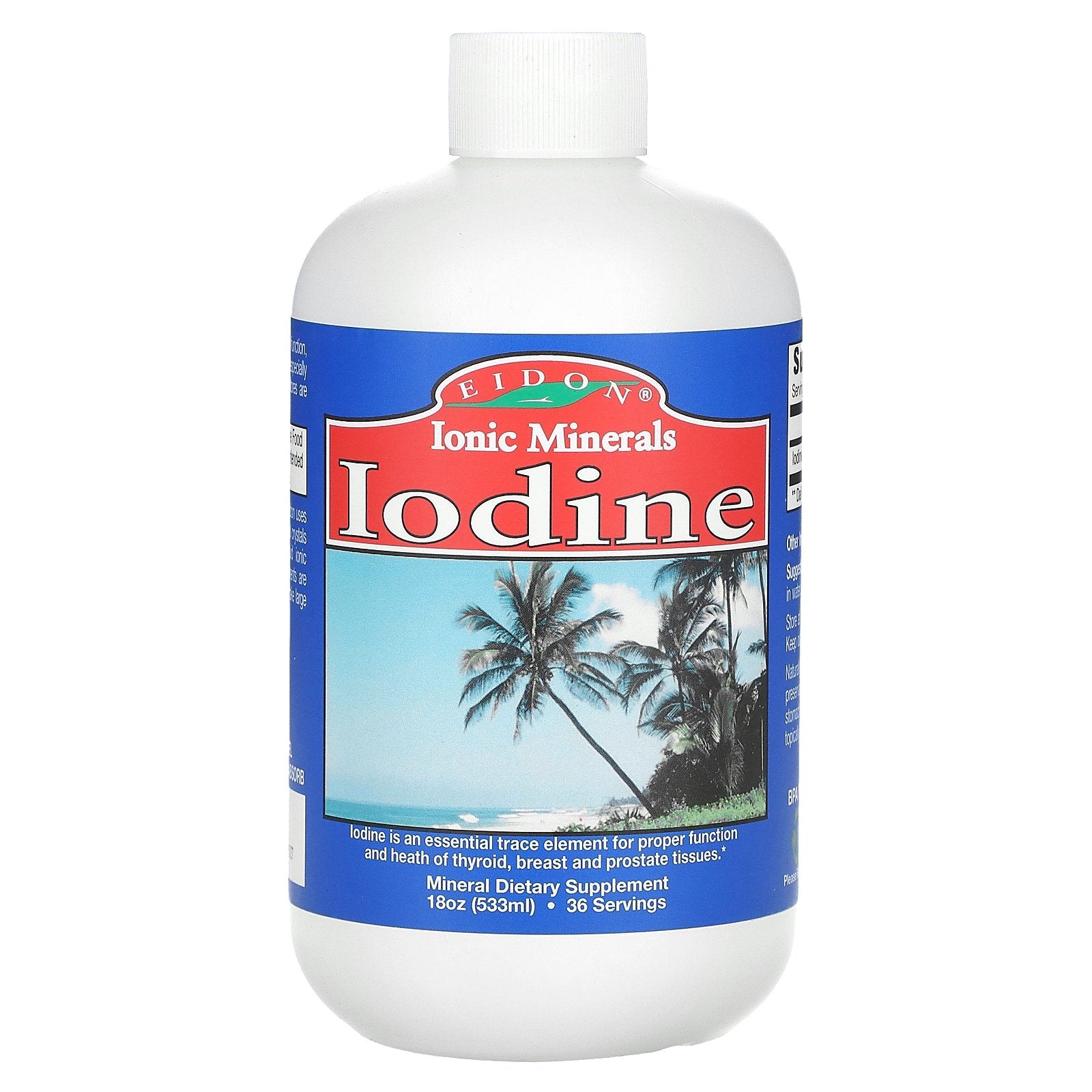 Eidon Ionic Minerals, Ionic Minerals, Iodine, 18 oz (533 ml)