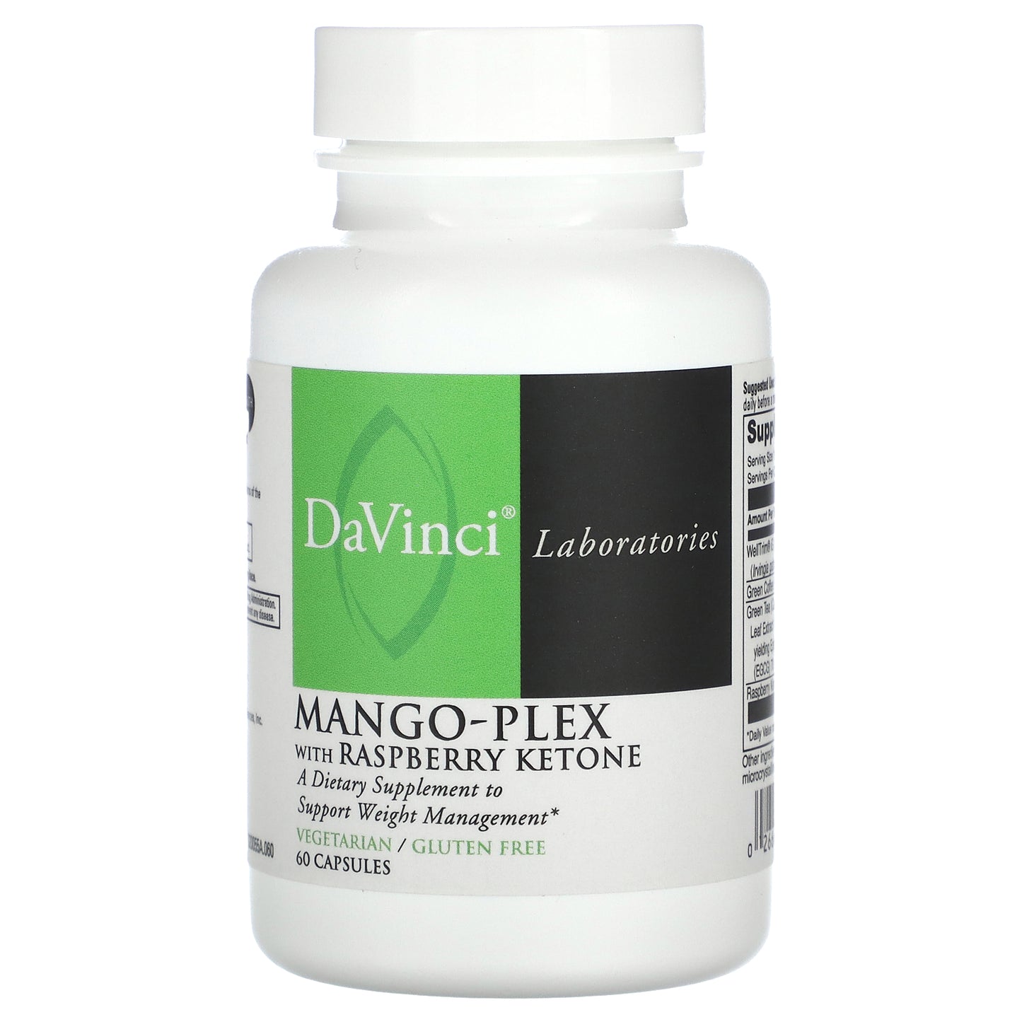 DaVinci Laboratories of Vermont, Mango-Plex with Raspberry Ketone, 60 Capsules