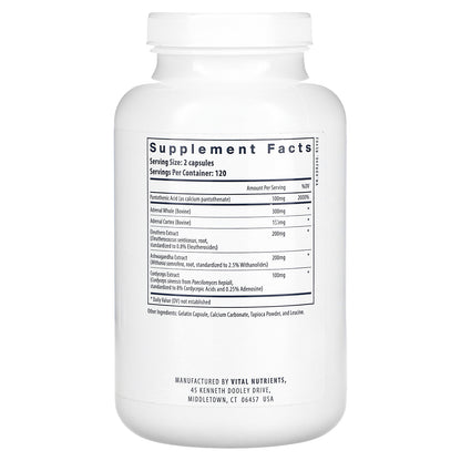 Vital Nutrients, Adrenal Support, 240 Capsules