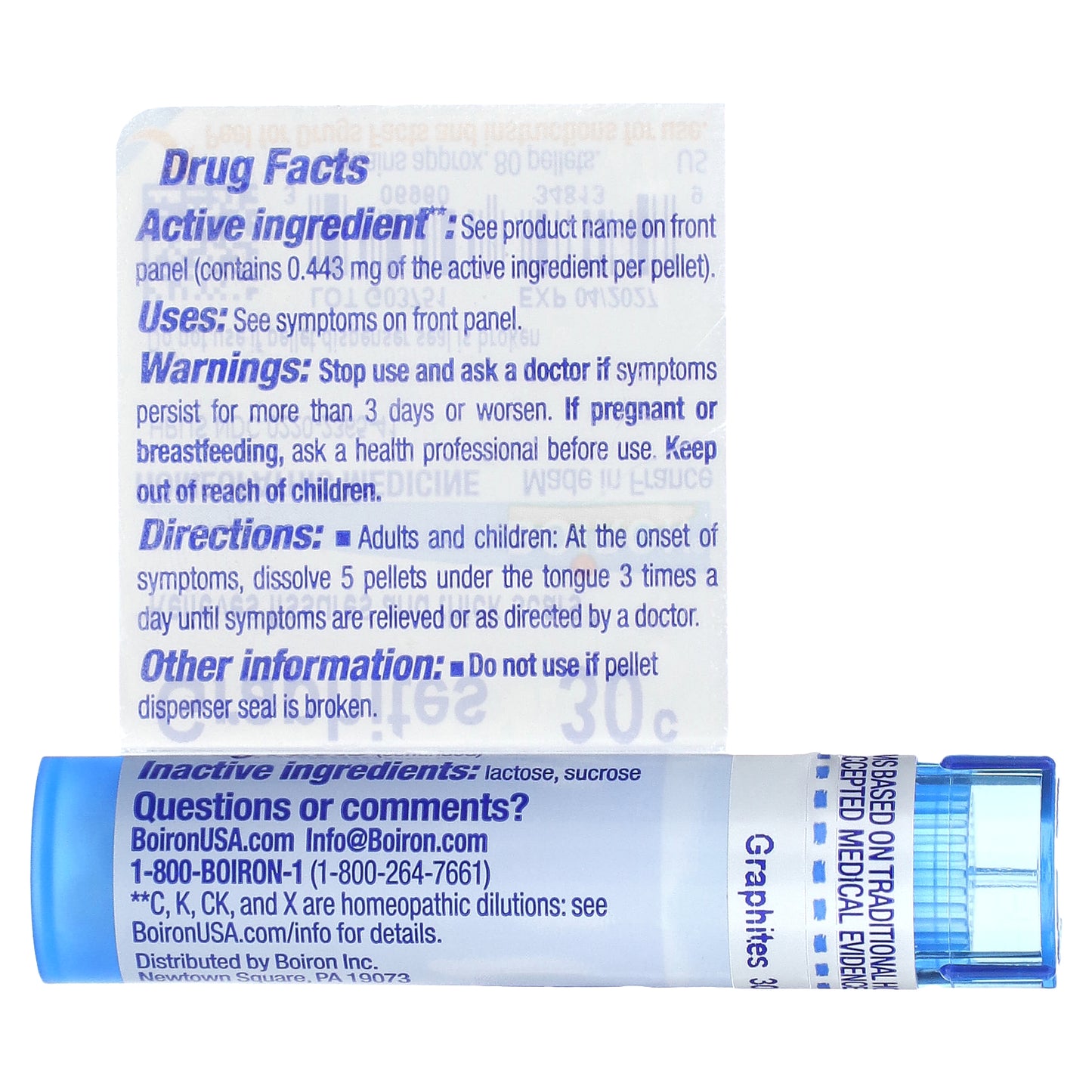 Boiron, Graphites, 30C, Scar Reducer, Approx 80 Pellets