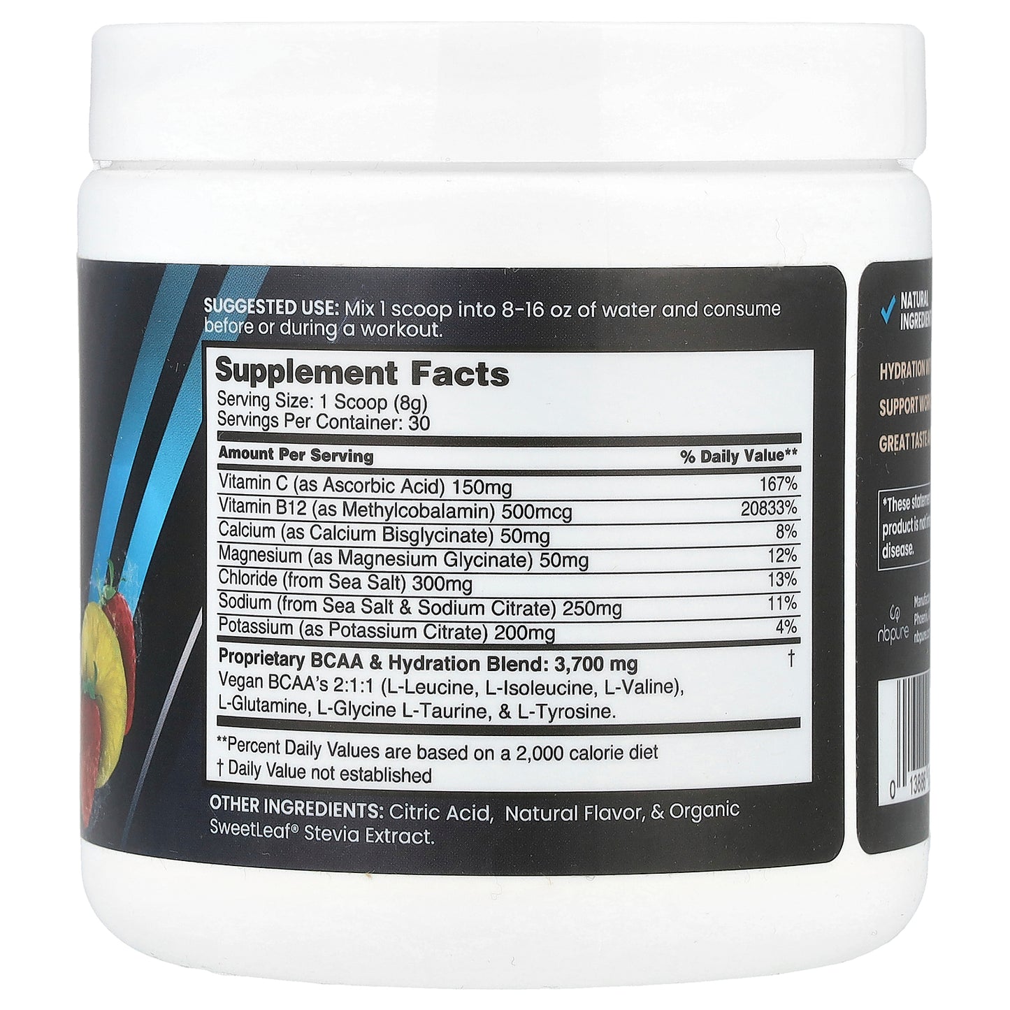 NB Pure, Performance Hydration+, Strawberry Lemonade, 8.5 oz (240 g)