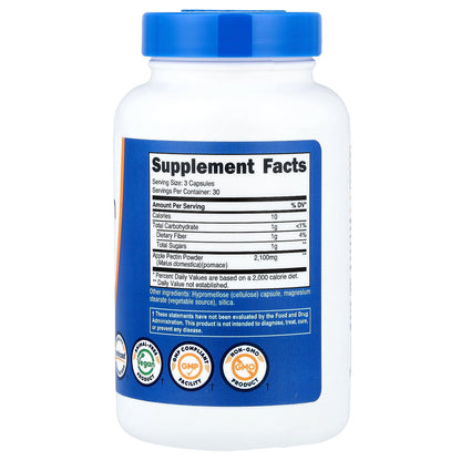 Nutricost, Apple Pectin , 90 Capsules (700 mg per Capsule)