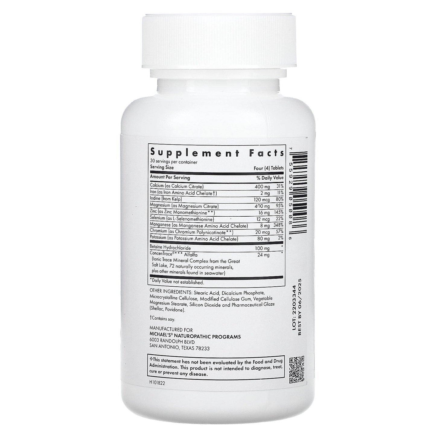 Michael's Health, Essential Minerals, 120 Vegetarian Tablets