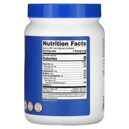 Nutricost, Citric Acid, Unflavored, 32 oz (907 g)
