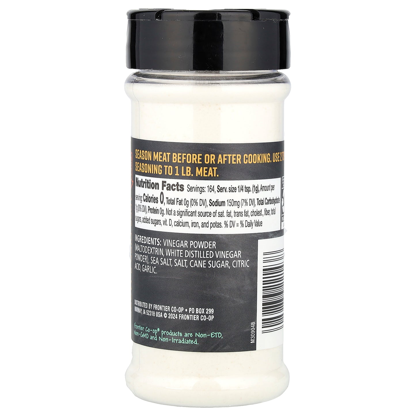 Frontier Co-op, Wing Seasoning, Salt & Vinegar, 5.78 oz (164 g)