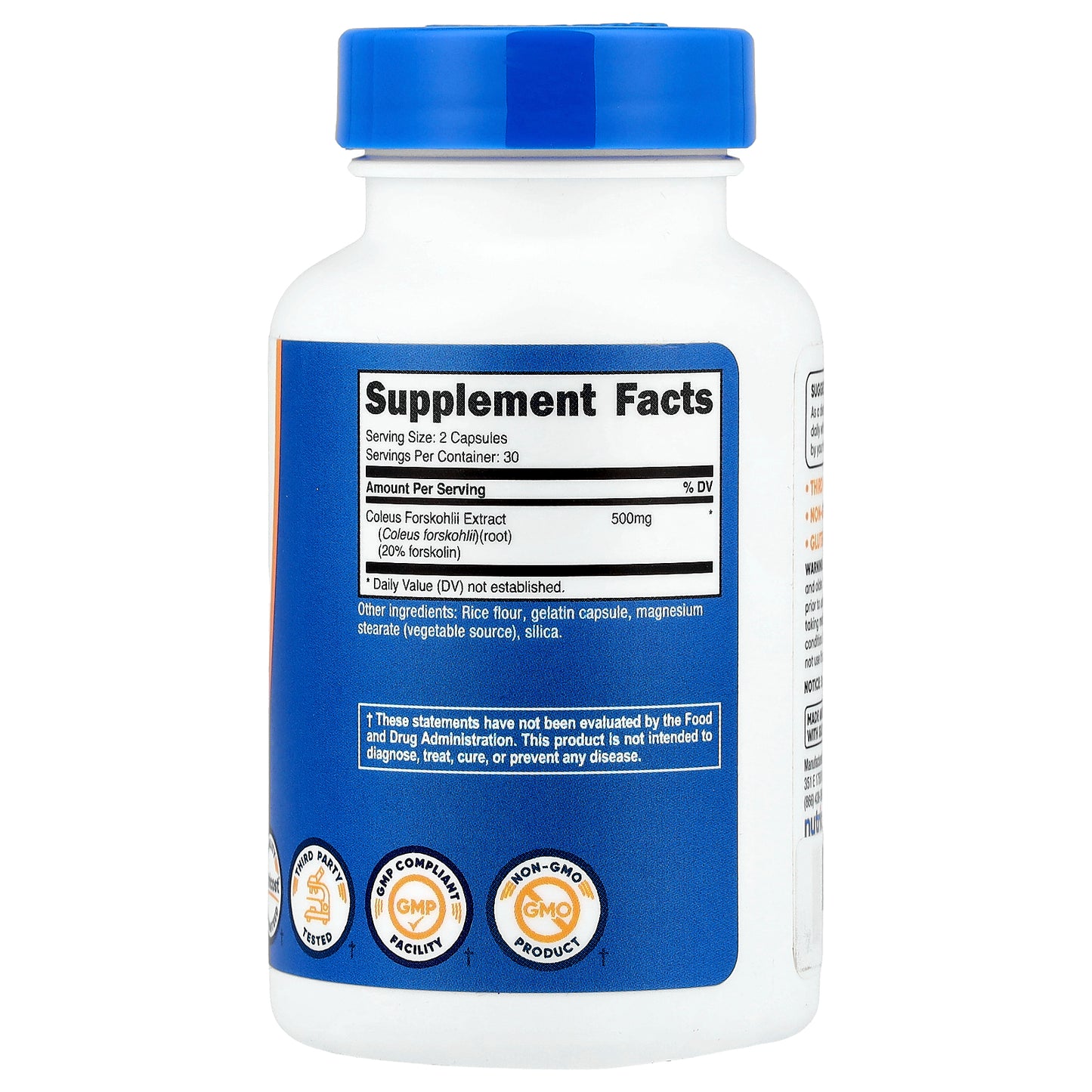 Nutricost, Coleus Forskohlii, 60 Capsules (250 mg per Capsule)