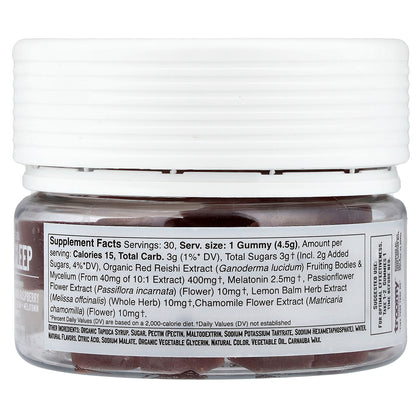 Troomy Nootropics, Sleep, Functional Mushrooms Gummies, Black Raspberry, 30 Gummies