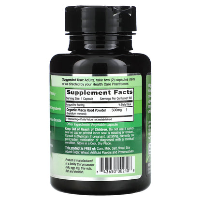 Emerald Laboratories, Maca Root, 60 Vegetable Caps (500 mg per Capsule)