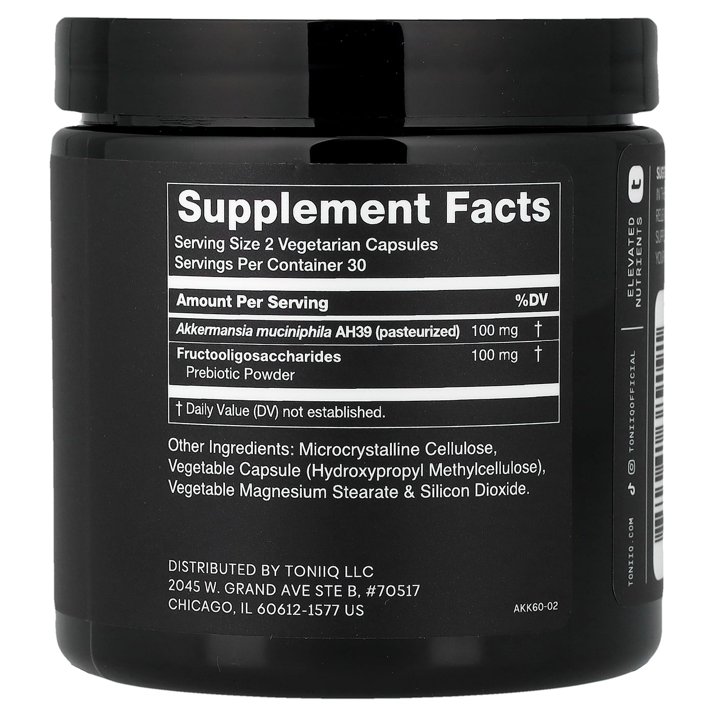 Toniiq, Akkermansia, 60 Capsules