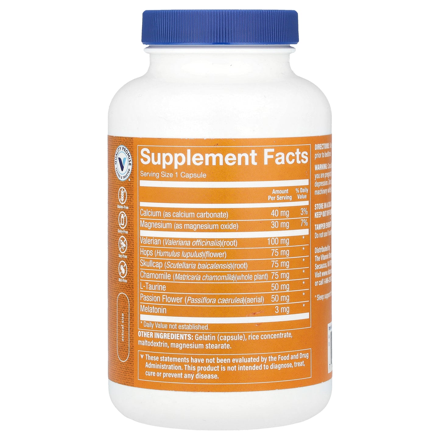 The Vitamin Shoppe, Snooze-In With Melatonin, 240 Capsules