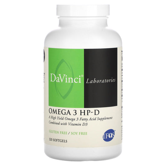 DaVinci Laboratories, Omega 3 HP-D, 120 Softgels