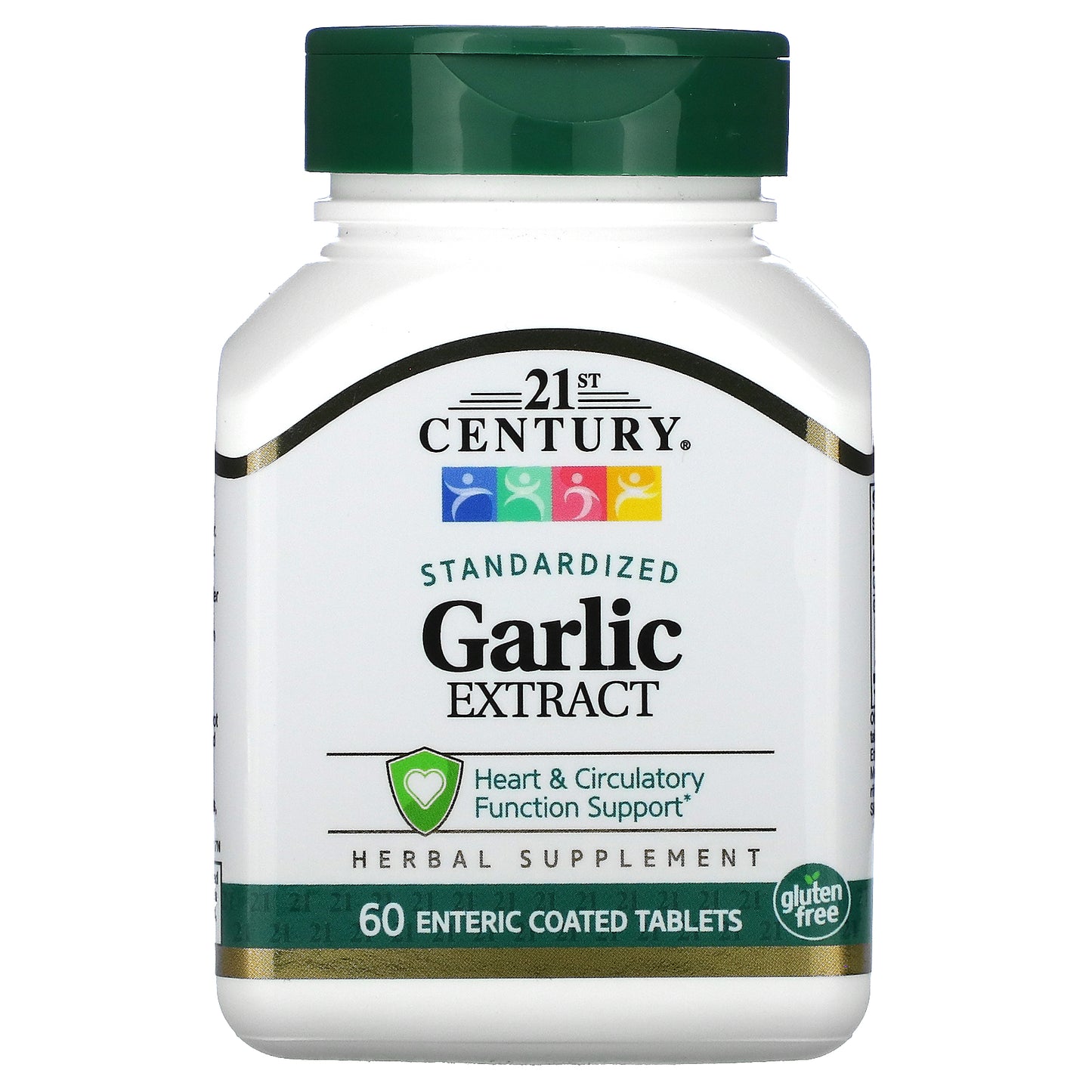 21st Century, Garlic Extract, Standardized, 60 Enteric Coated Tablets