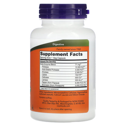 NOW Foods, Plant Enzymes, 120 Veg Capsules