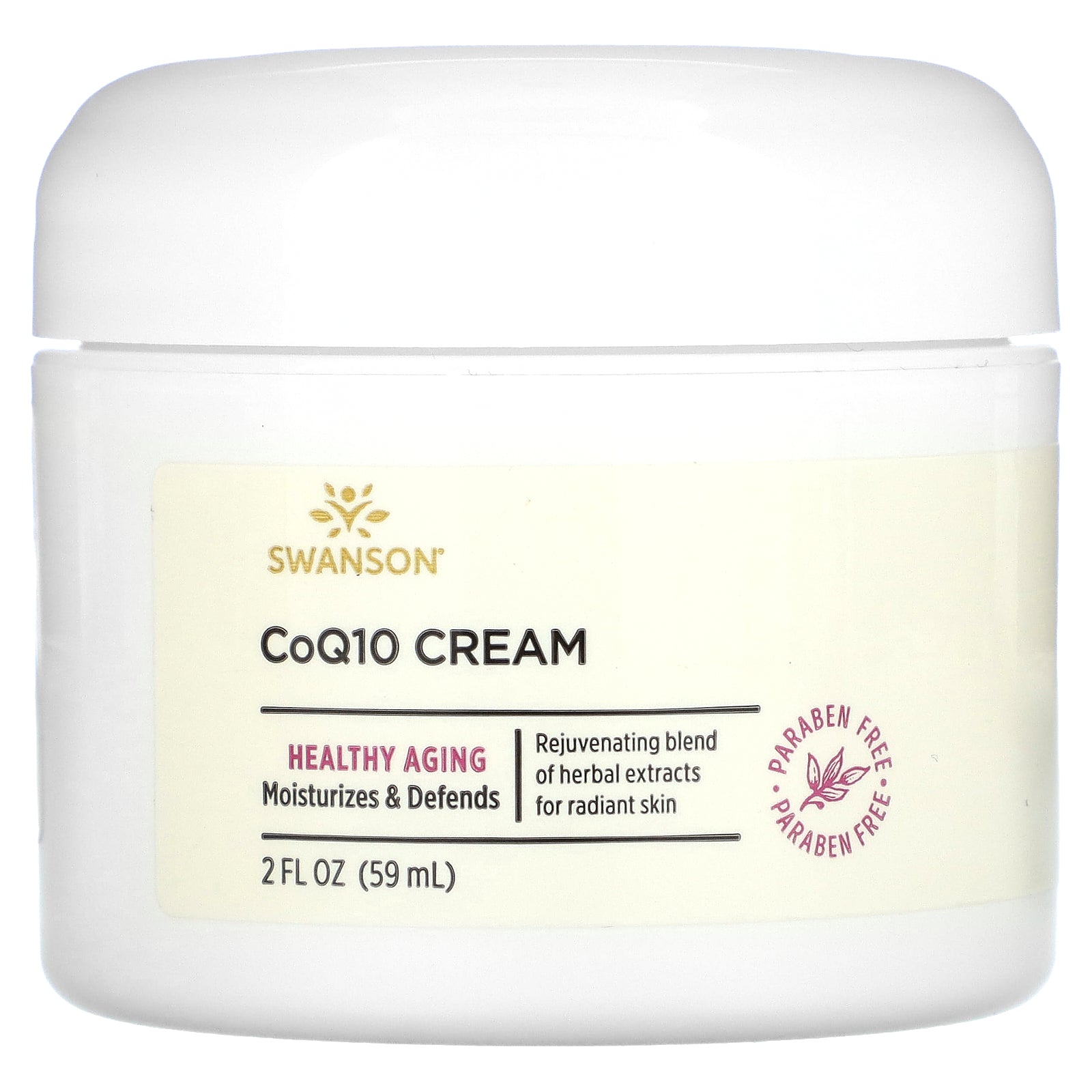 Swanson, CoQ10 Cream, 2 fl oz (59 ml)