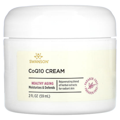 Swanson, CoQ10 Cream, 2 fl oz (59 ml)